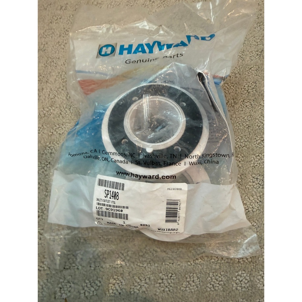 Hayward SP1408 Inlet Outlet Fitting White Genuine Pool Spa Replacement Part